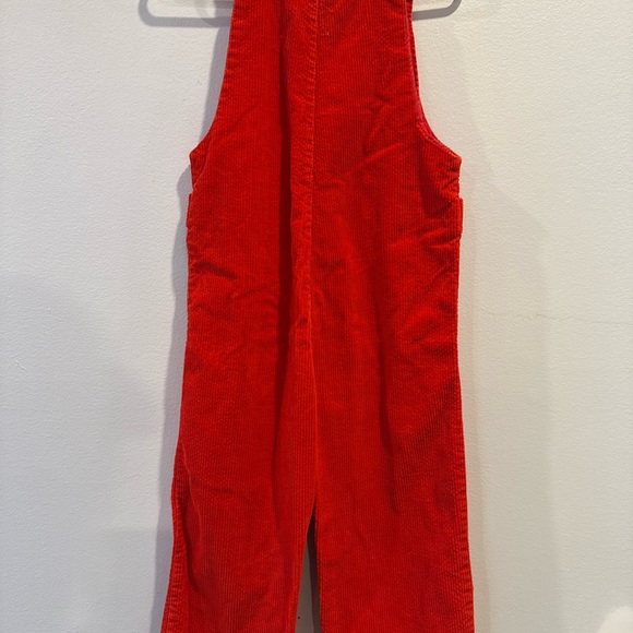 Vintage Red Corduroy Kids Overalls - Picture 2 of 3